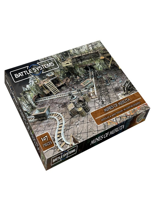 Battle Systems Fantasy Dungeon Terrain Mines of Meruta Terrain Immersive Scenery for D&D DND Maladum Pathfinder RPGs Full Color Heavy Duty Cardstock Printed Both Sides - Image 1